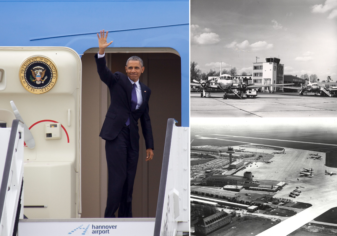 Barrack Obama am Flughafen Hannover - WELCOMESPY 